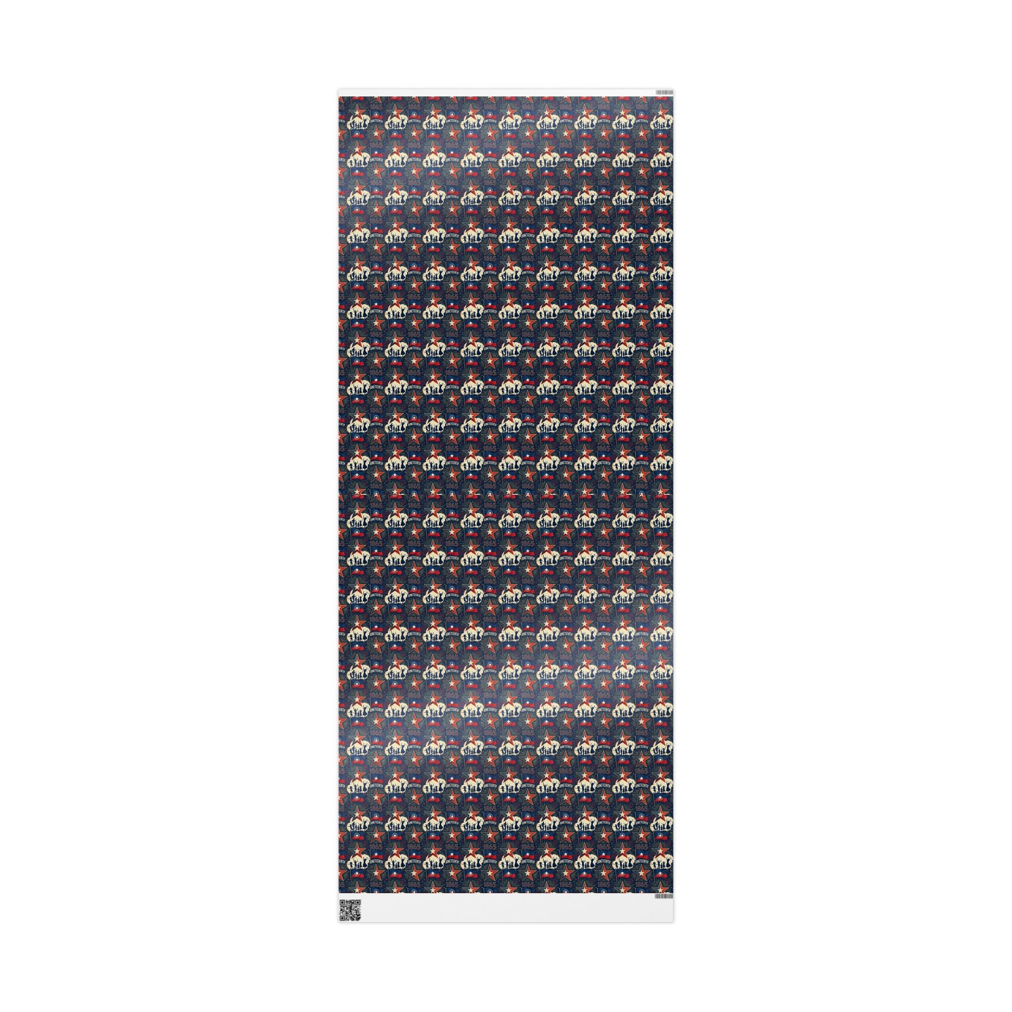 Juneteenth Freedom Celebration Pattern — African American Gift Wrap by Family Wrap Co.