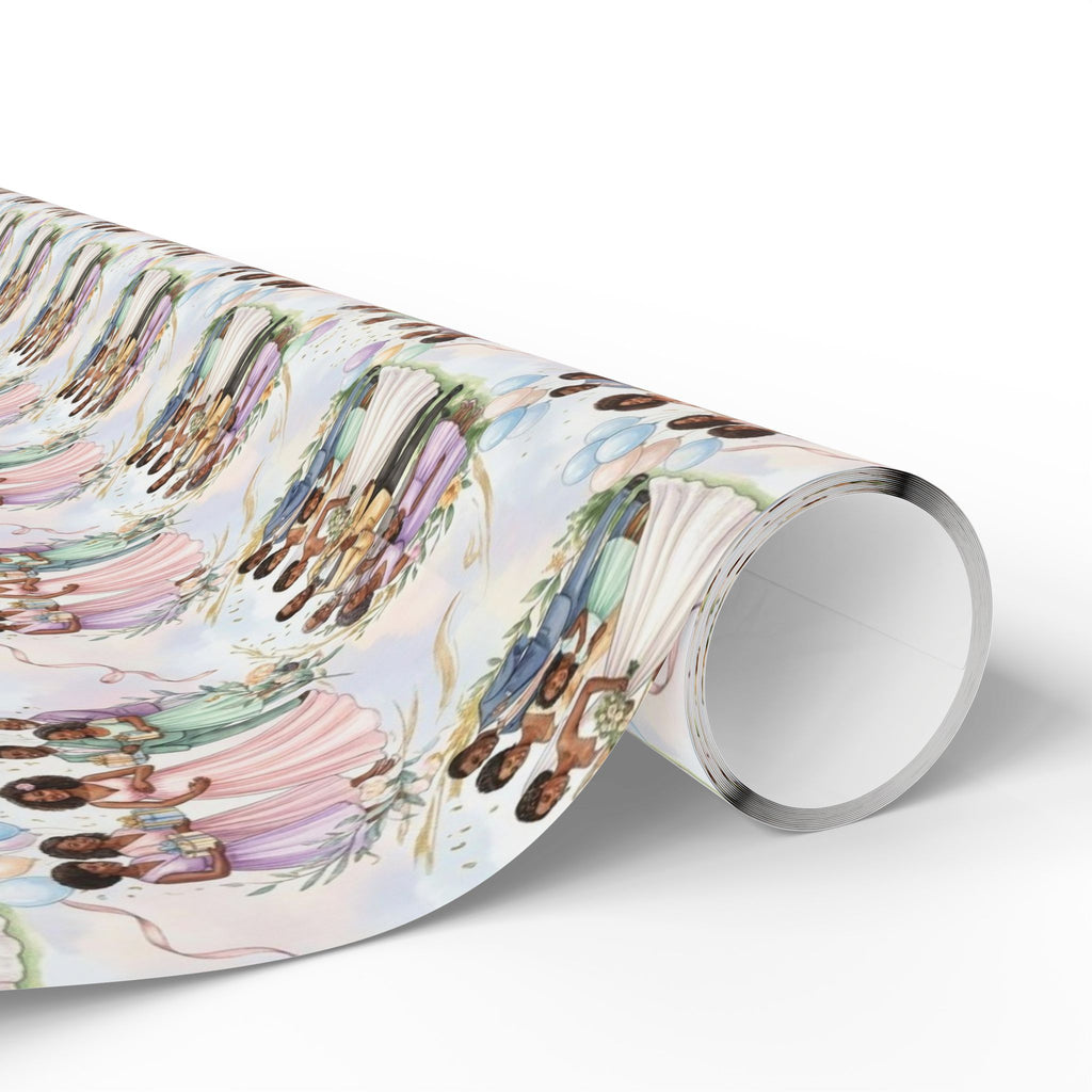 Blush & Rose Celebration Wrapping Paper — Family Wrap Co.