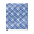 Royal Blue & White Dove Pattern — African American Gift Wrap by Family Wrap Co.