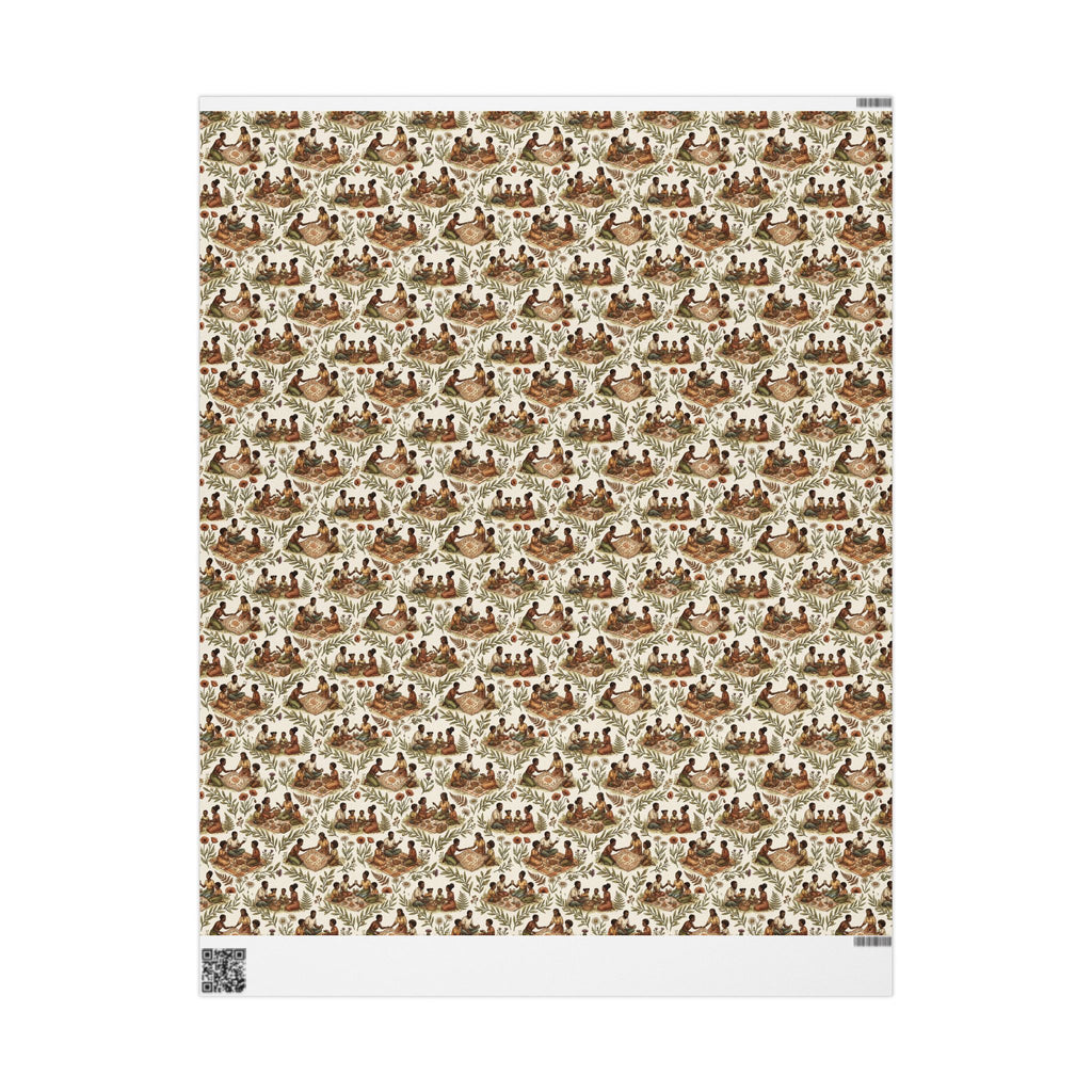 Picnic in the Park — Cinnamon & Olive Wrapping Paper — Family Wrap Co.