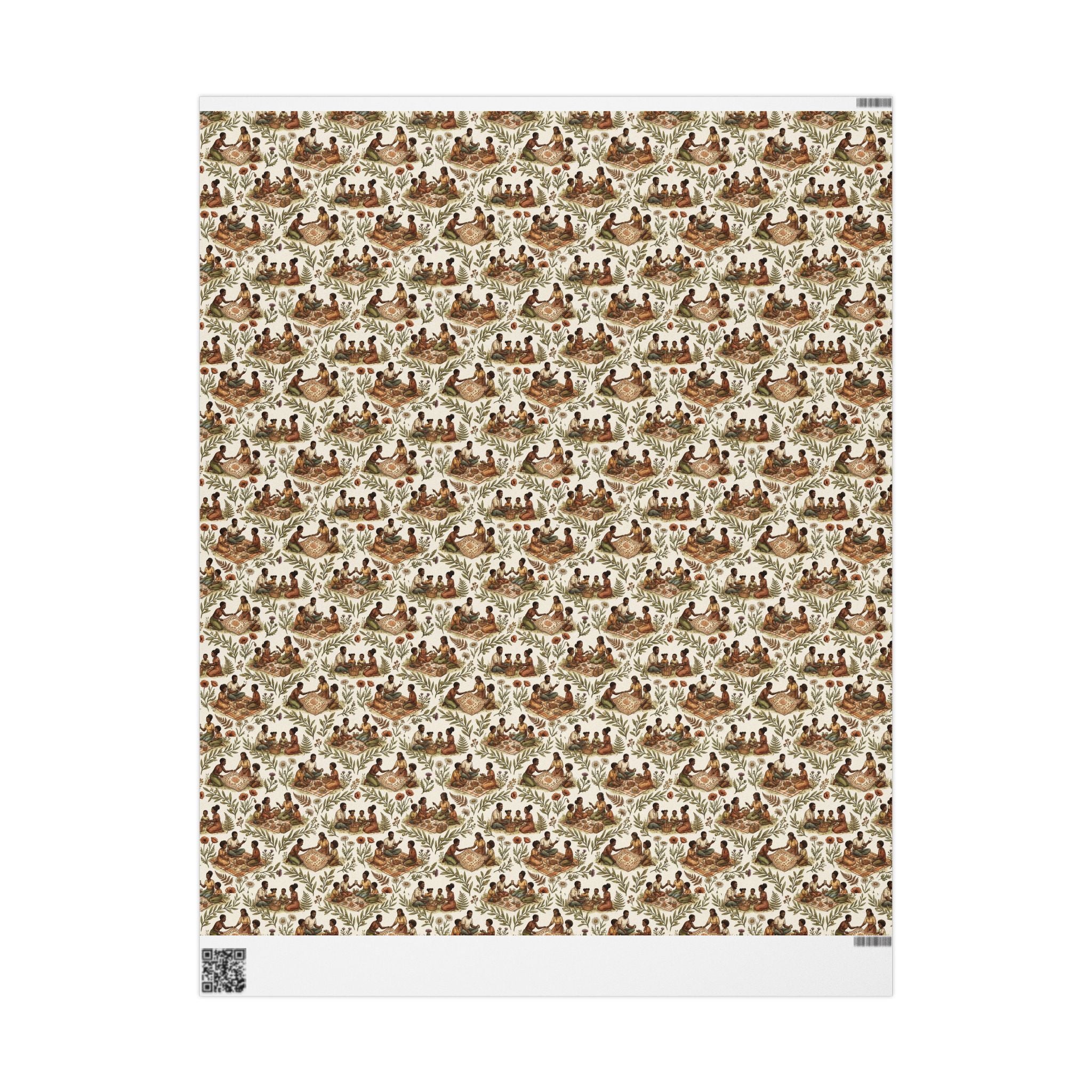 Picnic in the Park — Cinnamon & Olive Wrapping Paper — Family Wrap Co.