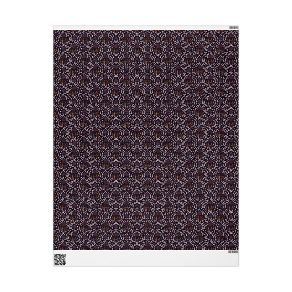 Plum & Silver Soirée Wrapping Paper — Family Wrap Co.
