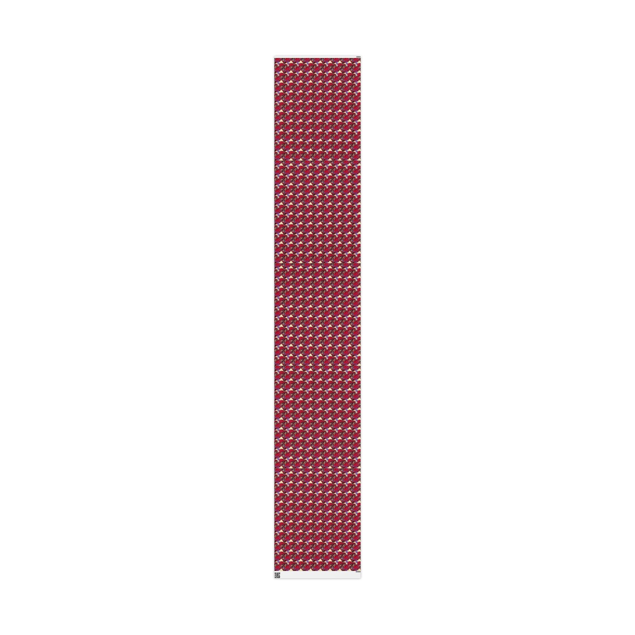 Crimson & Cream Heritage Family Wrap — African American Gift Wrap by Family Wrap Co.