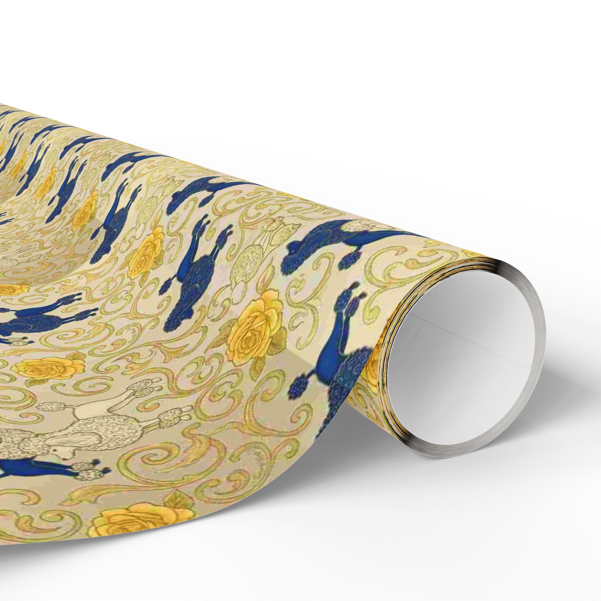 Cobalt Filigree Garden Wrapping Paper — Family Wrap Co.