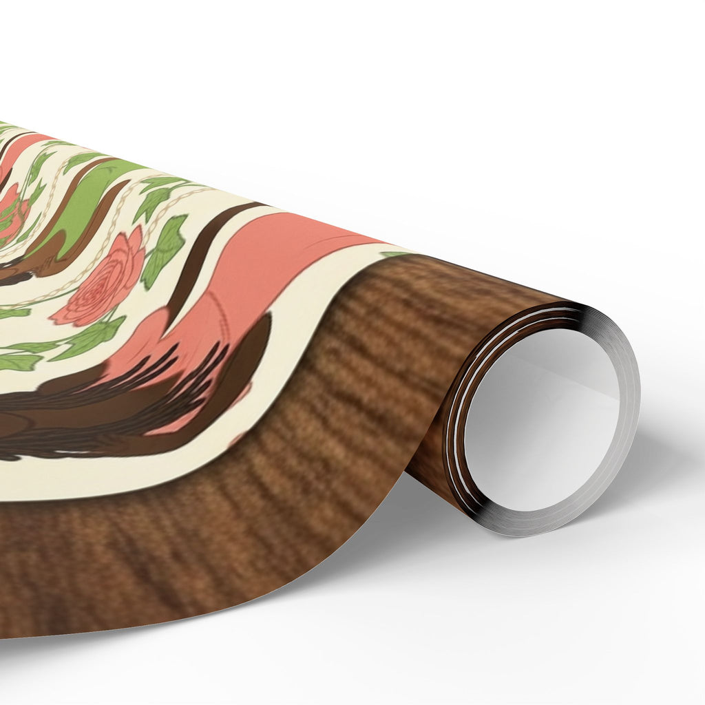 Pink & Green Pearl Garden -- Women of Elegance — African American Gift Wrap by Family Wrap Co.