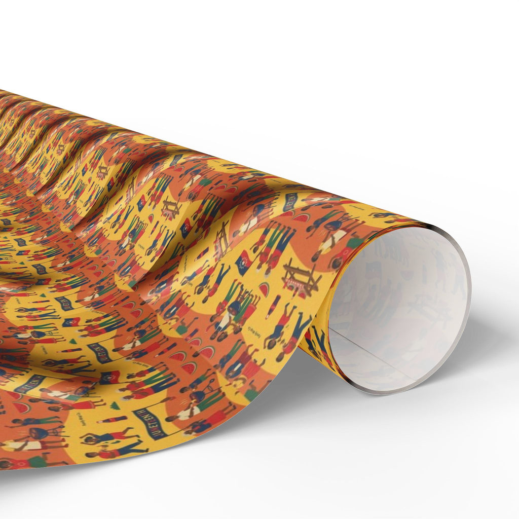 Freedom Day Jubilee Pattern — African American Gift Wrap by Family Wrap Co.