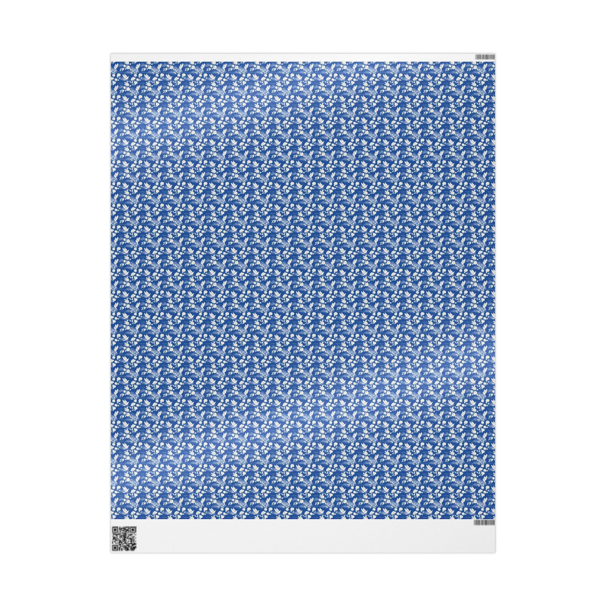 Dove & White Rose Grace Pattern — African American Gift Wrap by Family Wrap Co.