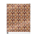 Crimson & Cream Art Deco Silhouettes Wrapping Paper — Family Wrap Co.
