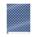 Star Rise Families of Light — Royal Blue & Silver Celestial Wrapping Paper — Family Wrap Co.