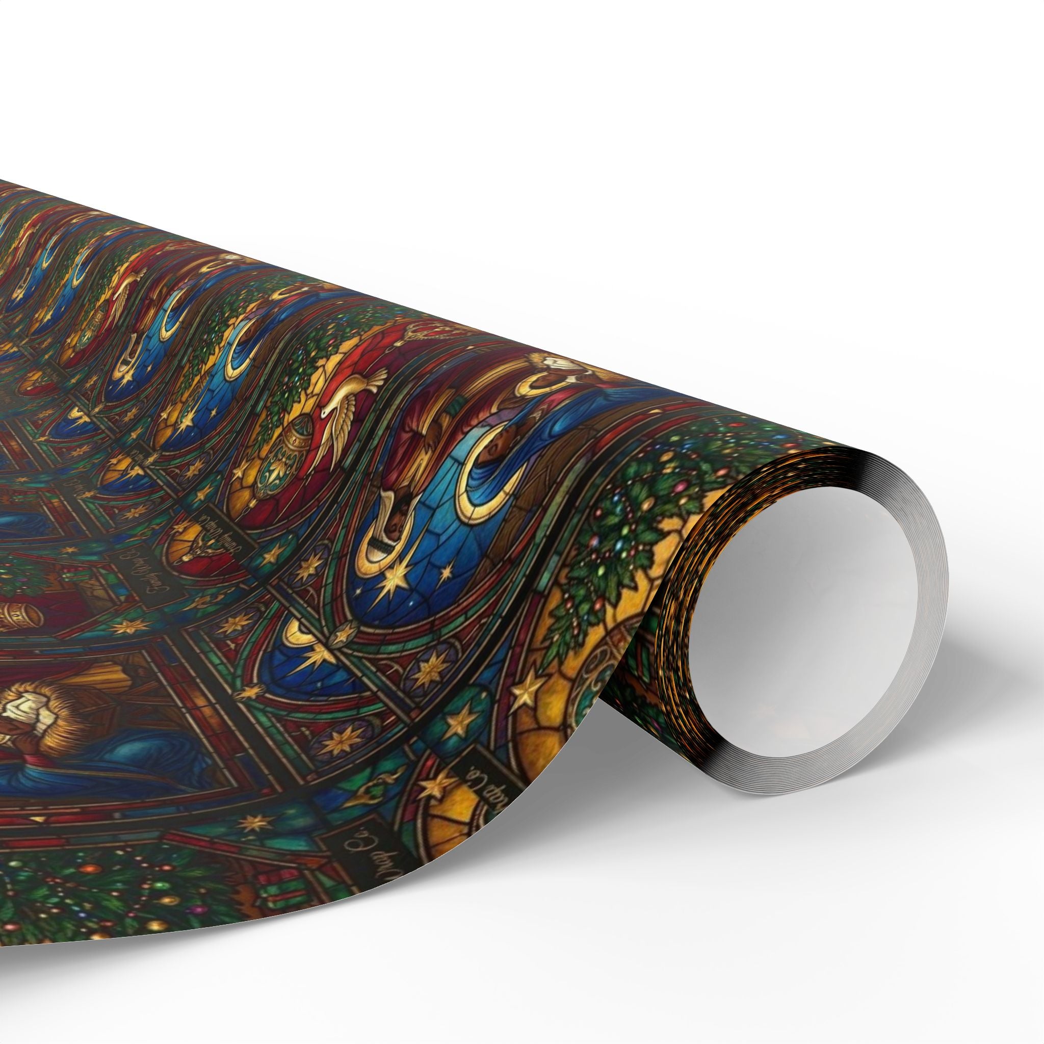 Afrocentric Nativity Scene Pattern — African American Gift Wrap by Family Wrap Co.
