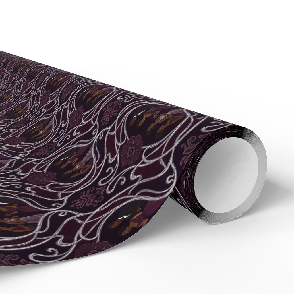 Plum & Silver Soirée Wrapping Paper — Family Wrap Co.