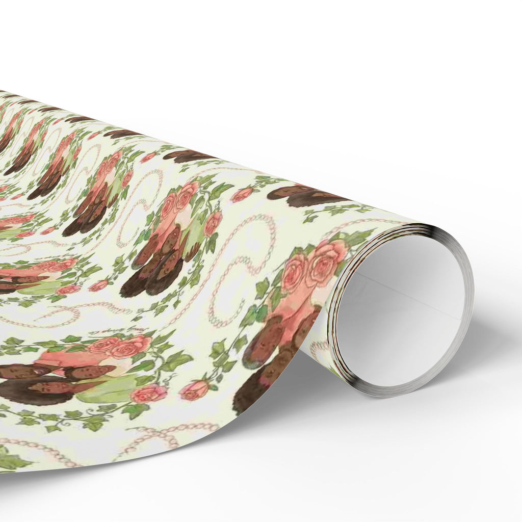 Pink & Green Floral Family Garden Gift Wrap — Family Wrap Co.