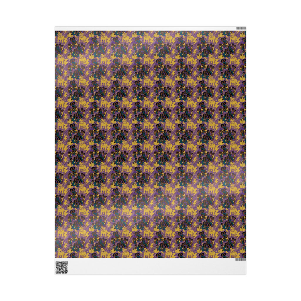 Purple & Gold Majesty Family Wrap — African American Gift Wrap by Family Wrap Co.