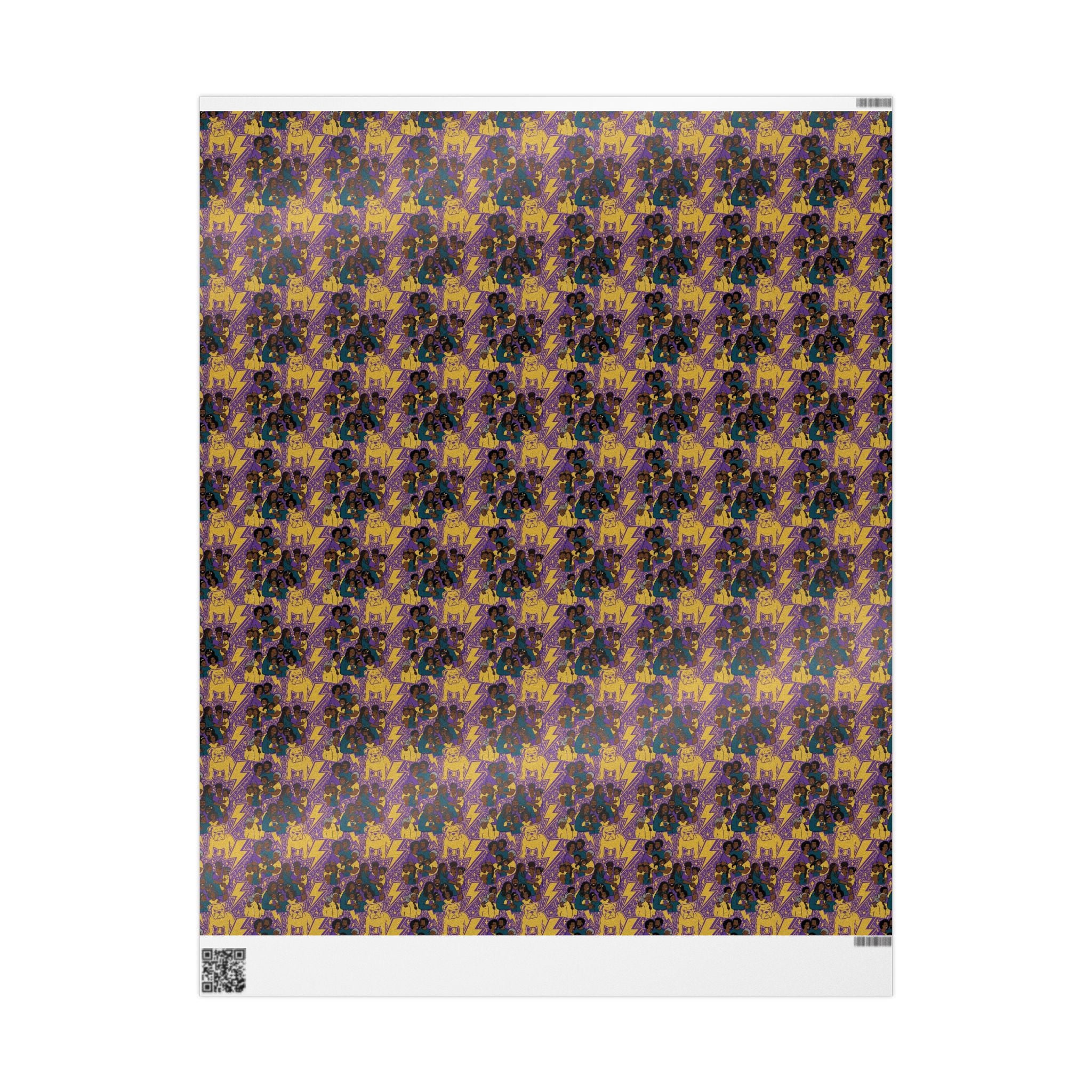 Purple & Gold Majesty Family Wrap — African American Gift Wrap by Family Wrap Co.