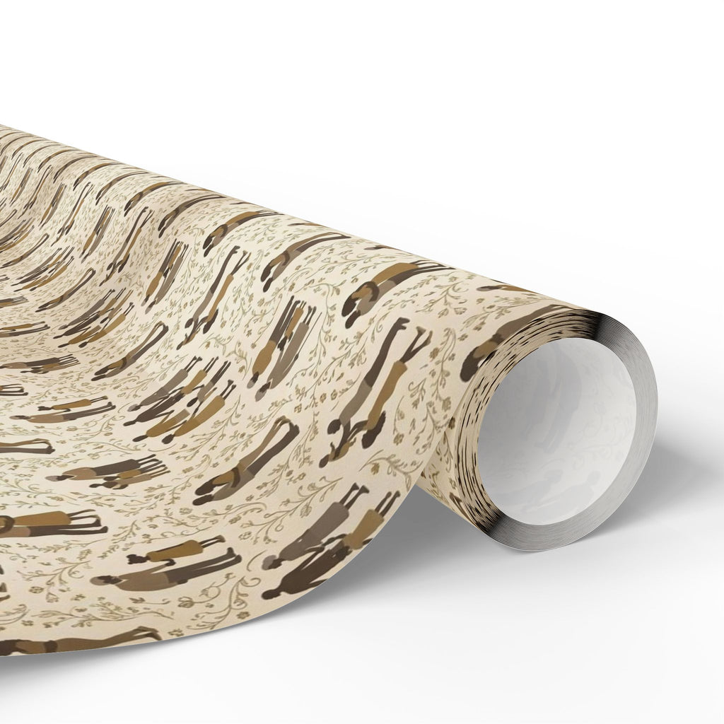 Warm Hearth Silhouette Wrapping Paper — Family Wrap Co.