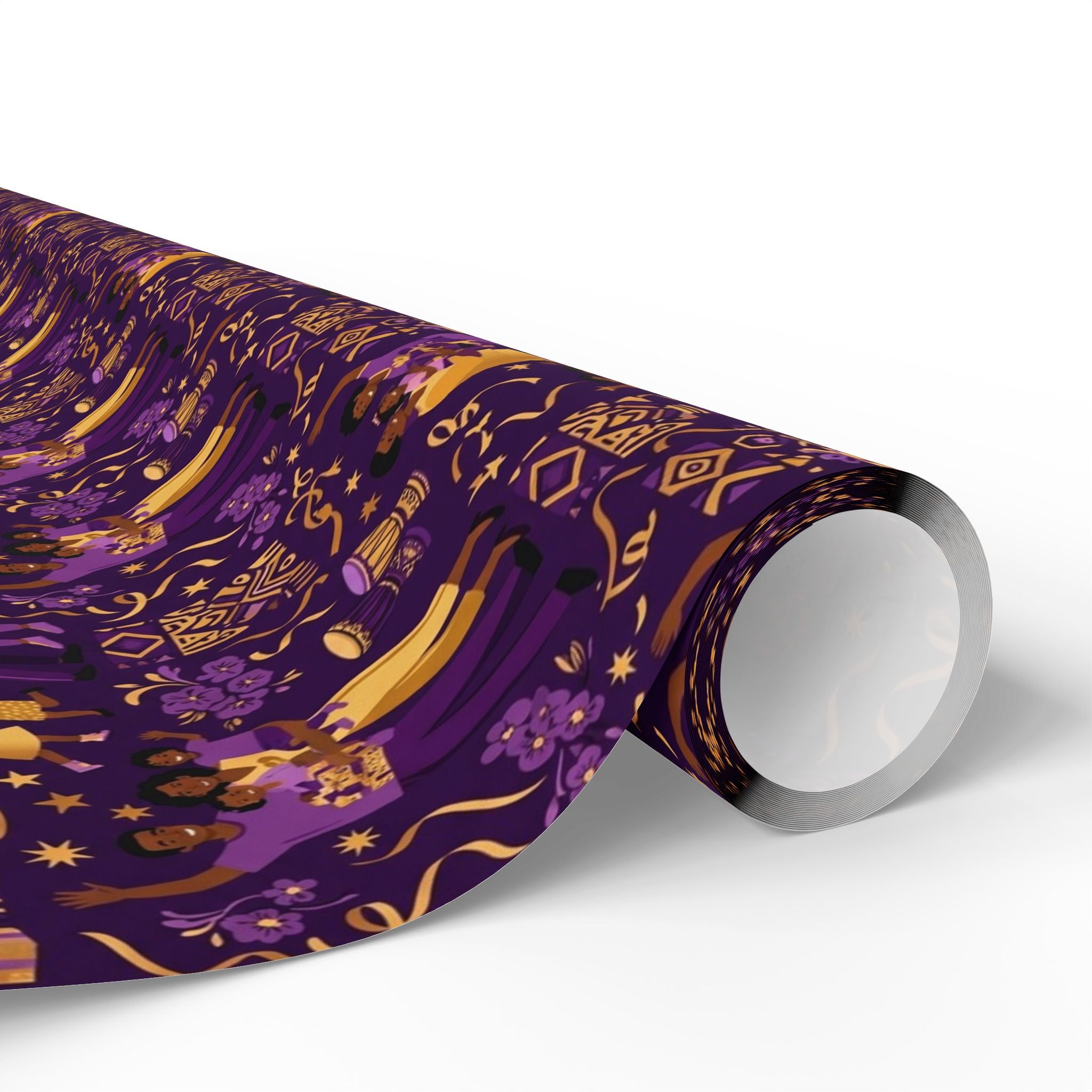 Purple & Gold Family Jubilee Wrapping Paper — Family Wrap Co.