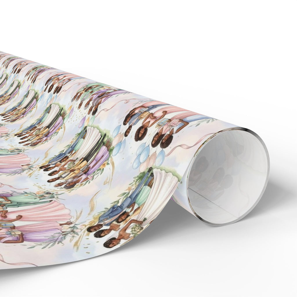 Blush & Rose Celebration Wrapping Paper — Family Wrap Co.
