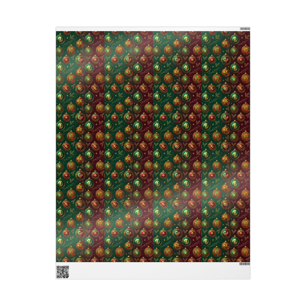 Golden Ornament Celebration Wrapping Paper — Family Wrap Co.
