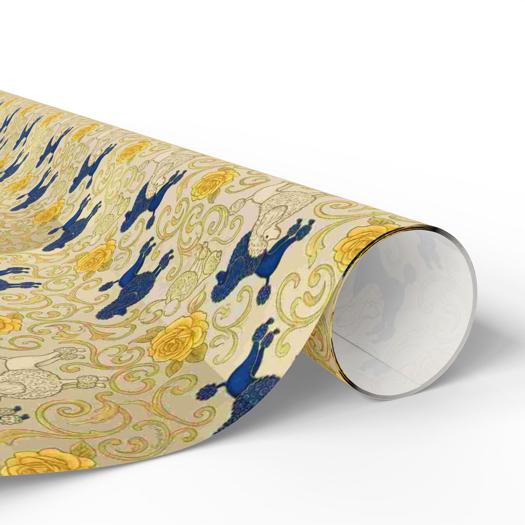Cobalt Filigree Garden Wrapping Paper — Family Wrap Co.