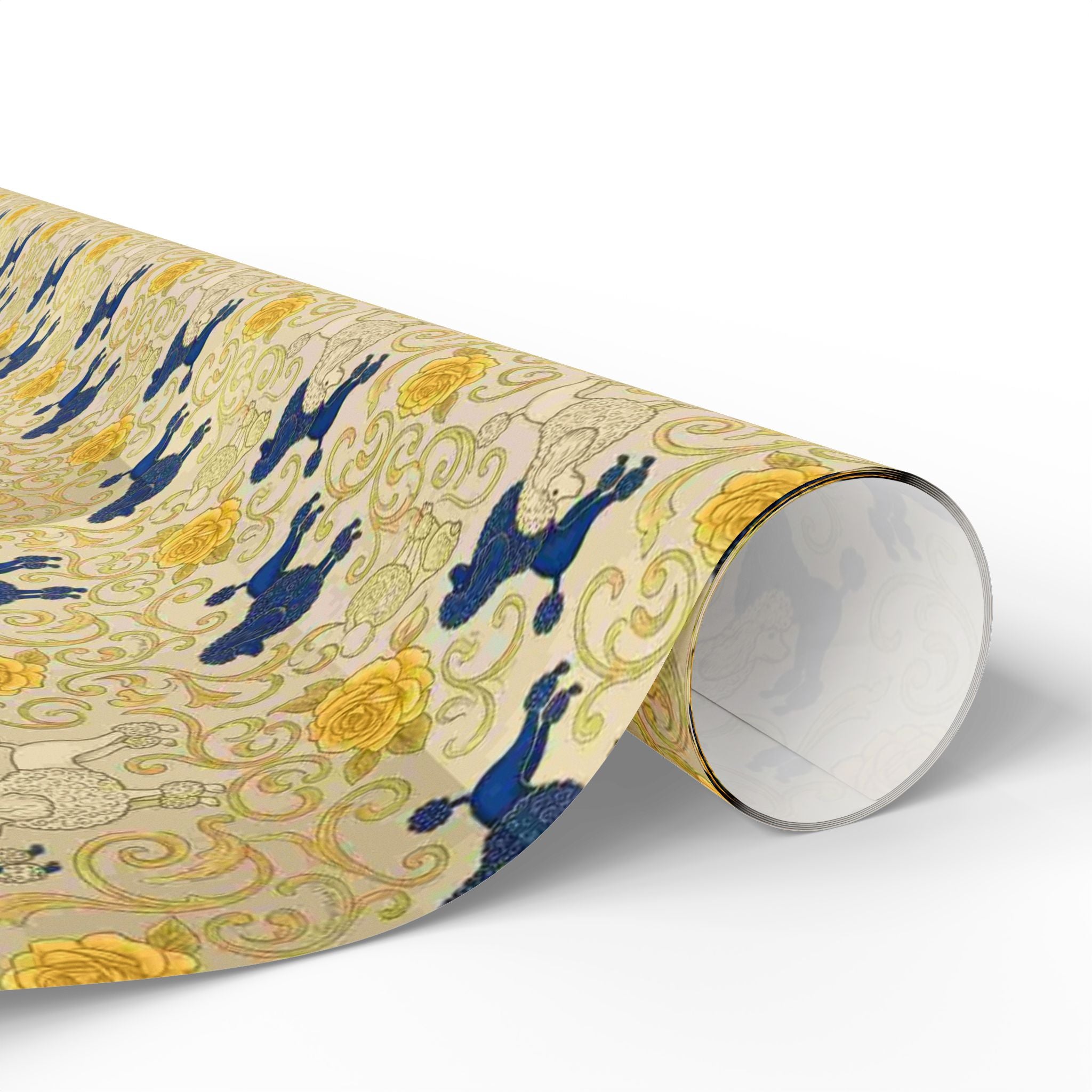 Cobalt Filigree Garden Wrapping Paper — Family Wrap Co.
