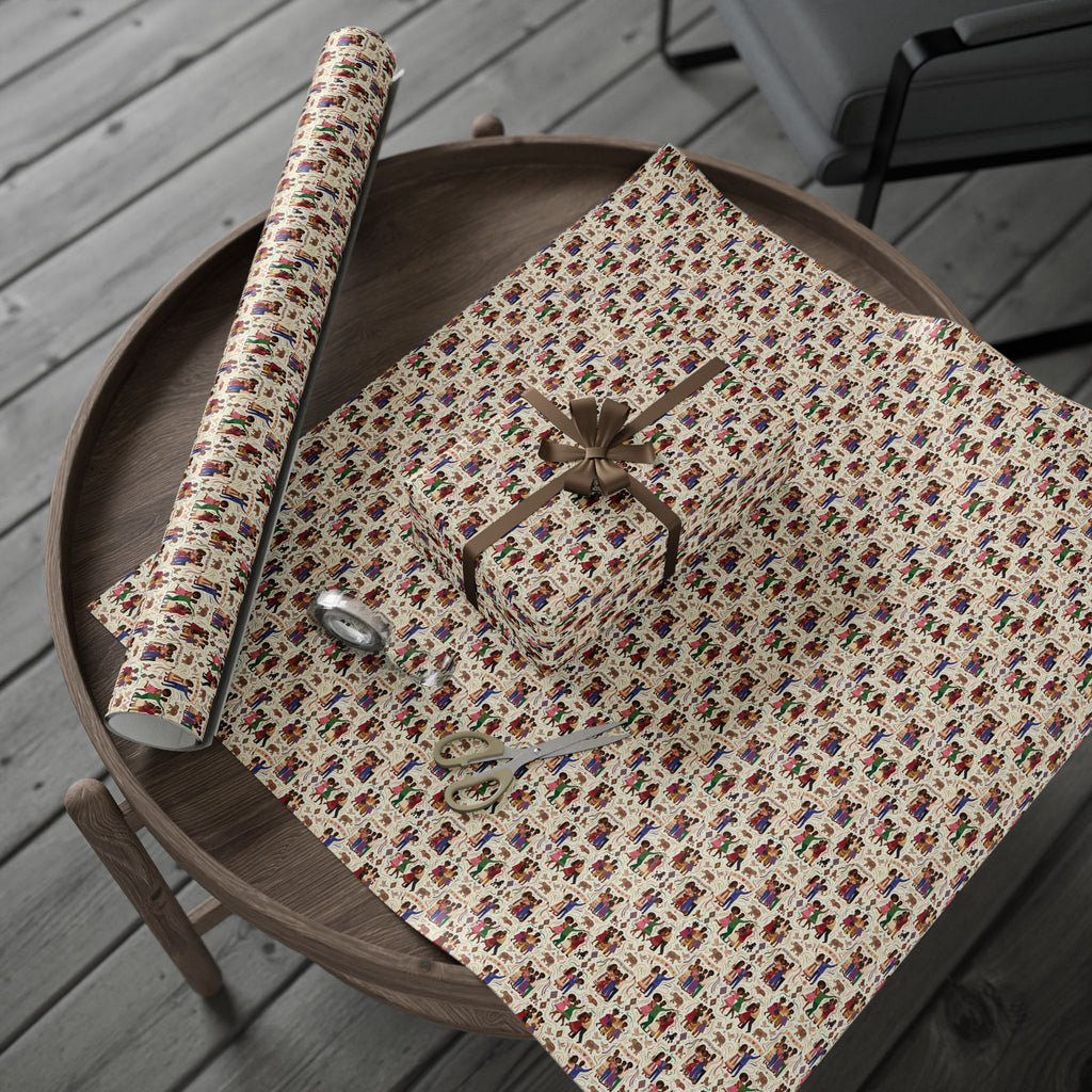 Divine Celebration Rainbow — Family Joy — African American Gift Wrap by Family Wrap Co.