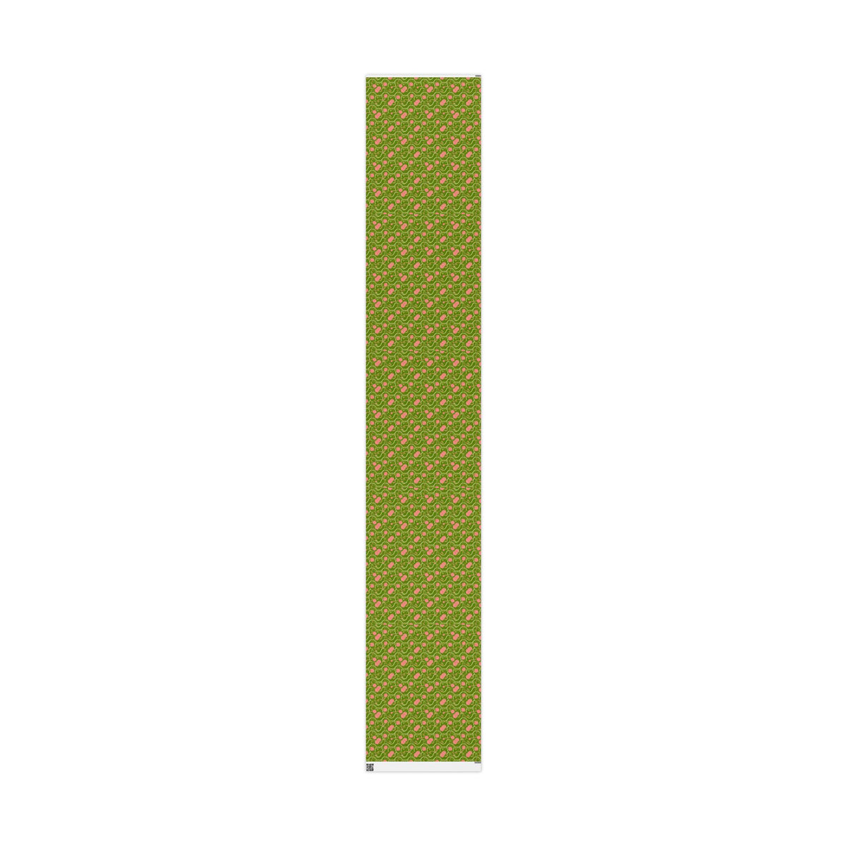 Pink & Green Pearl Garden Pattern — African American Gift Wrap by Family Wrap Co.