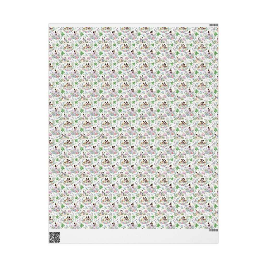 Lavender & Mint Family Garden Wrapping Paper — Family Wrap Co.