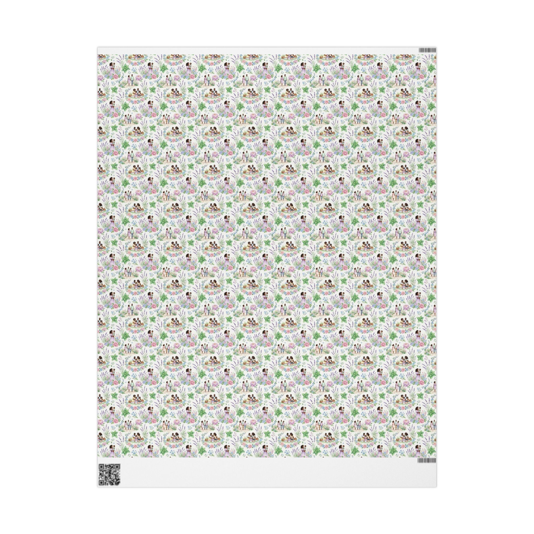 Lavender & Mint Family Garden Wrapping Paper — Family Wrap Co.