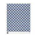 Royal Blue White Graduation Horizon Wrapping Paper — Family Wrap Co.