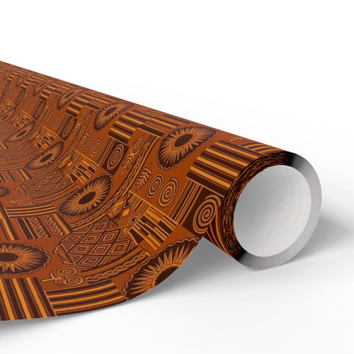 Brown & Gold Heritage Collection — African American Gift Wrap by Family Wrap Co.