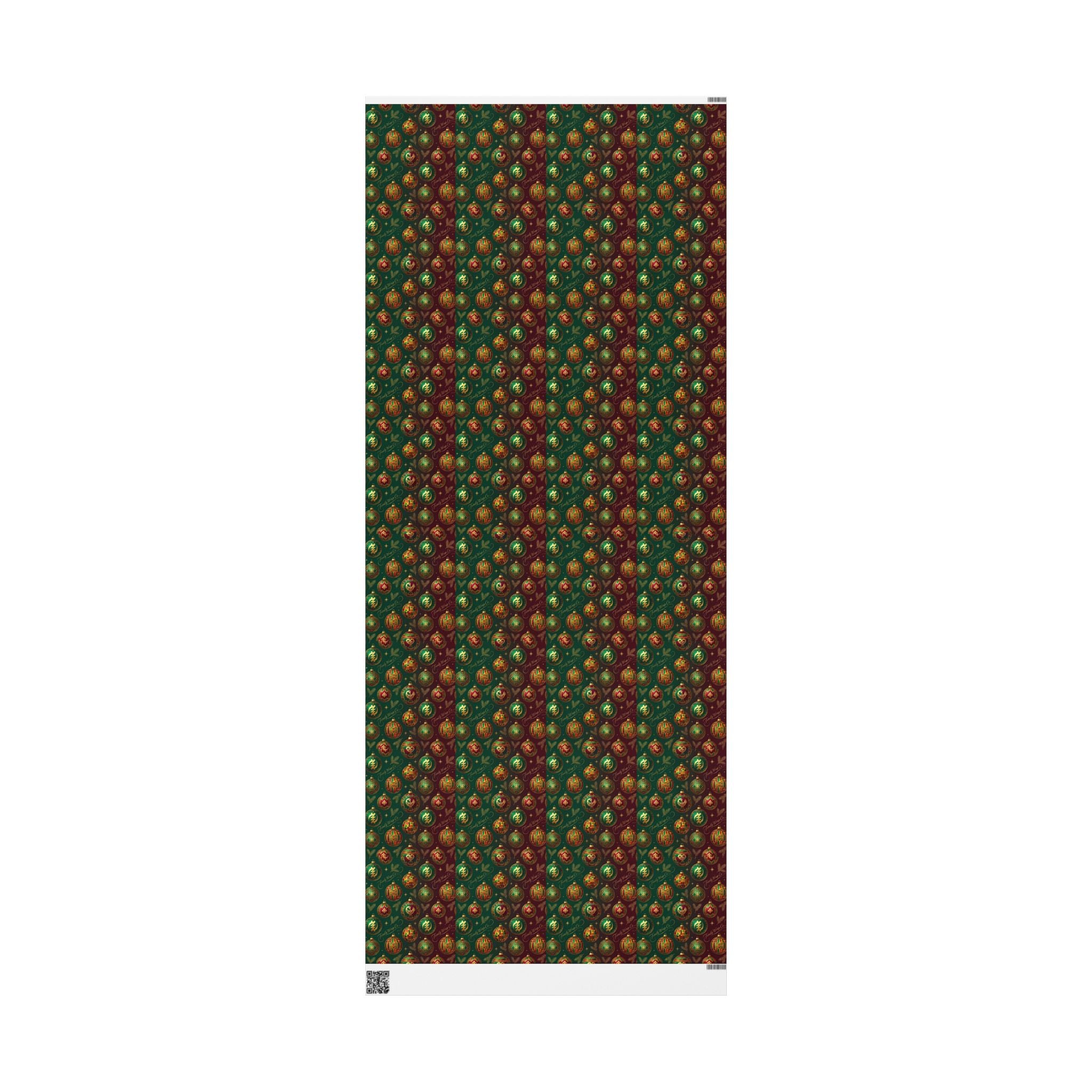Golden Ornament Celebration Wrapping Paper — Family Wrap Co.
