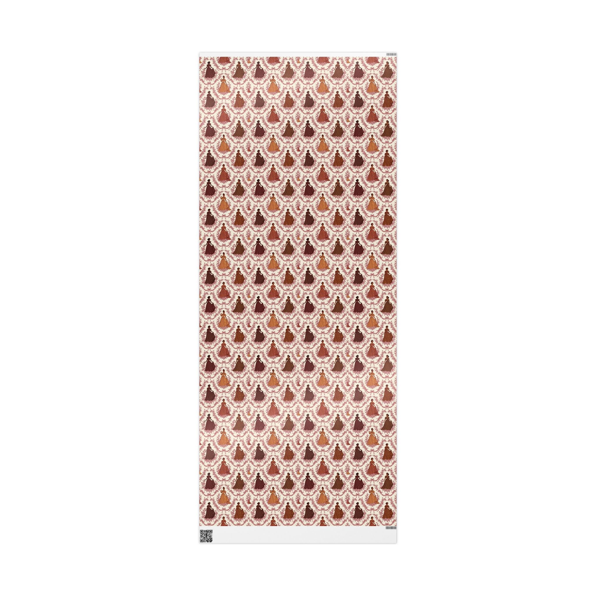 Crimson & Cream Toile Elegance Wrapping Paper — Family Wrap Co.