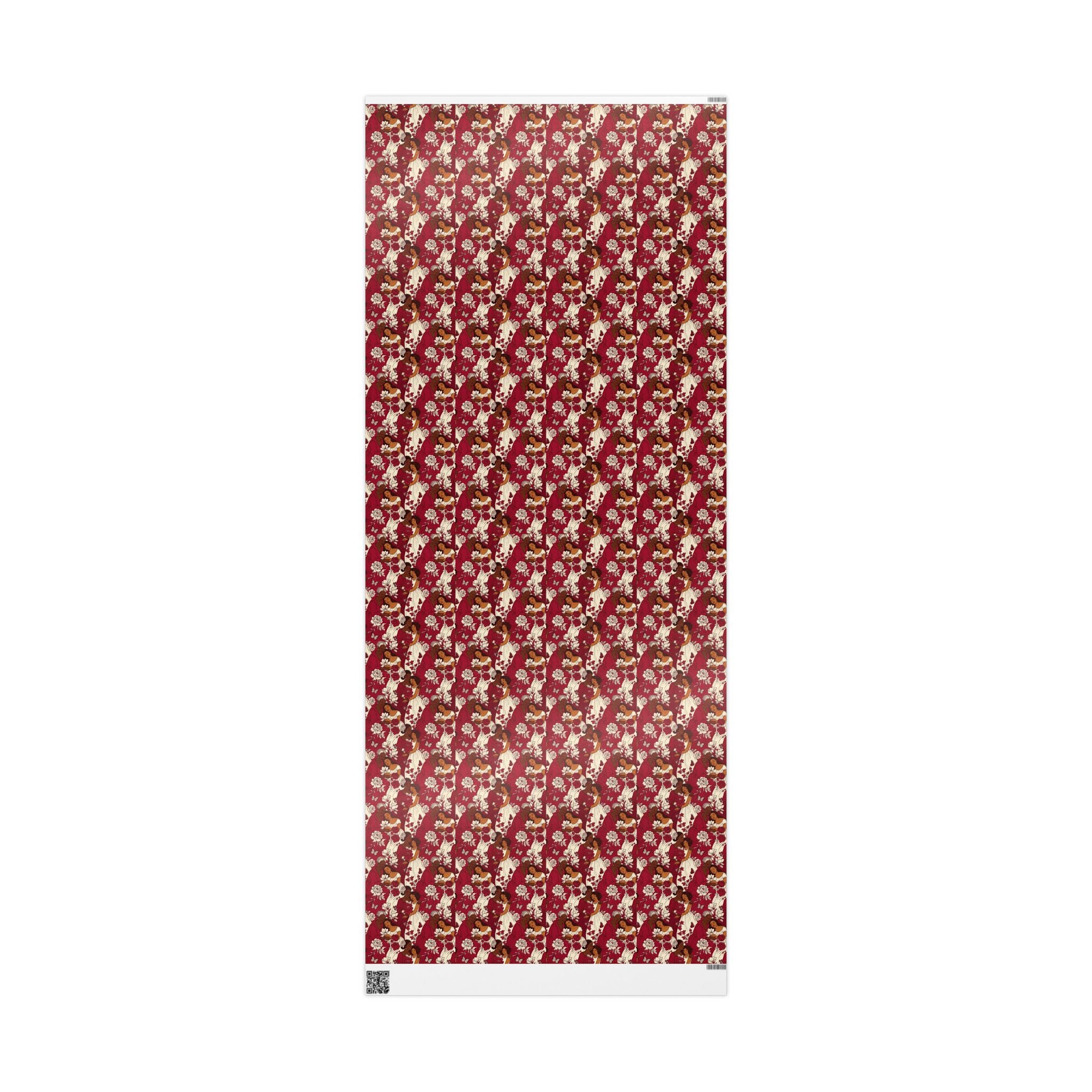 Crimson Cream Garden Gathering Wrapping Paper — Family Wrap Co.