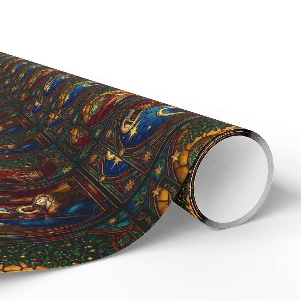 Afrocentric Nativity Scene Pattern — African American Gift Wrap by Family Wrap Co.