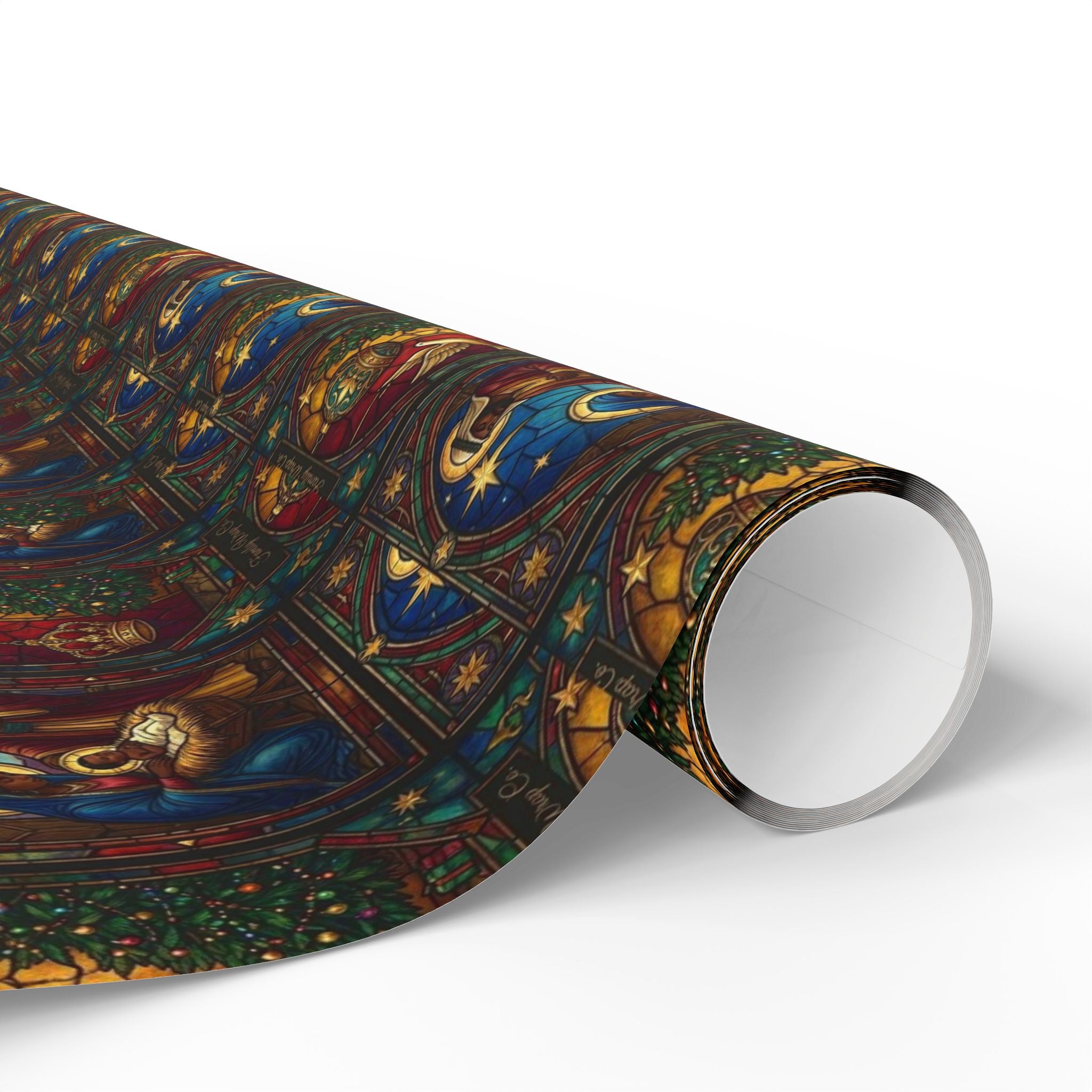 Afrocentric Nativity Scene Pattern — African American Gift Wrap by Family Wrap Co.