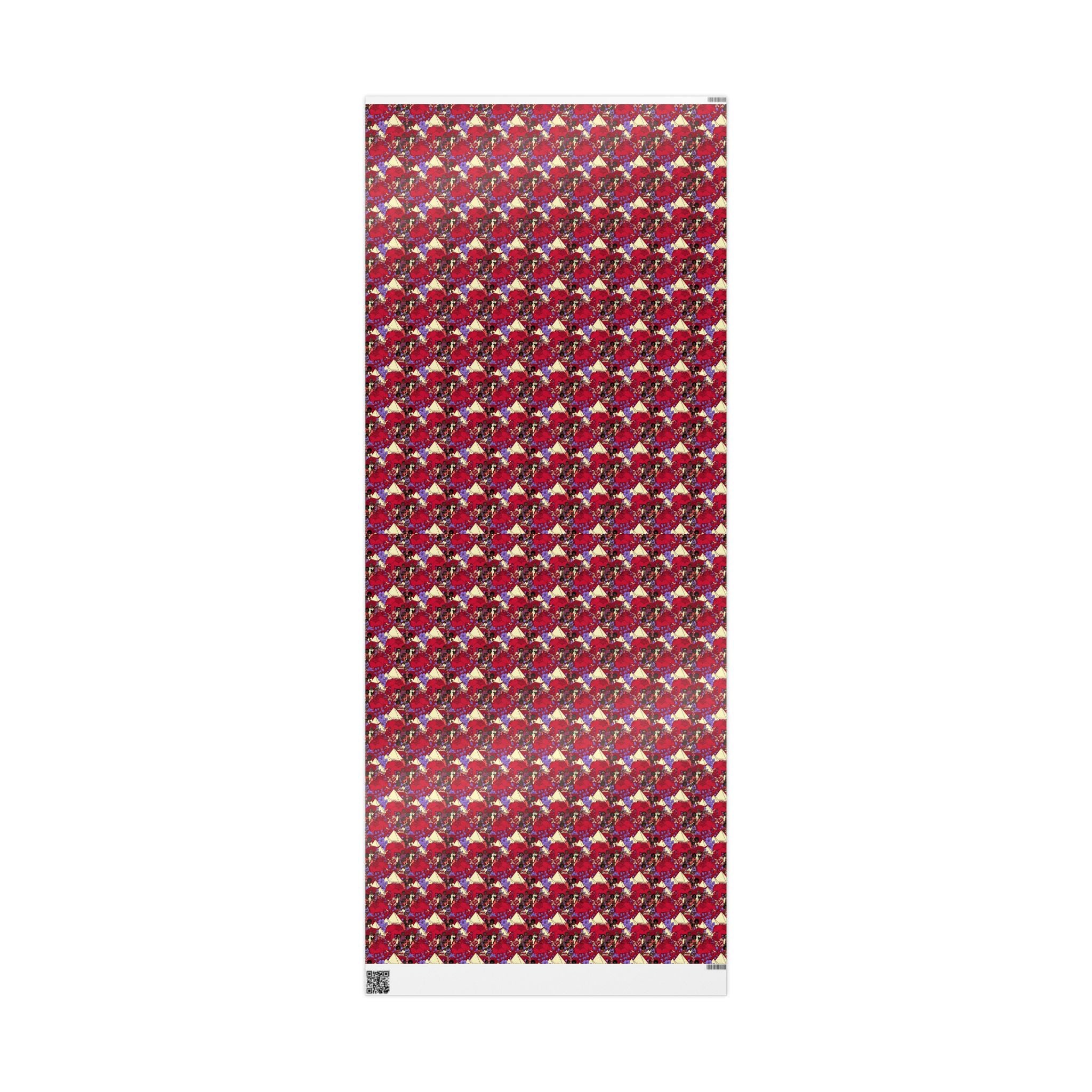 Crimson & Cream Heritage Family Wrap — African American Gift Wrap by Family Wrap Co.
