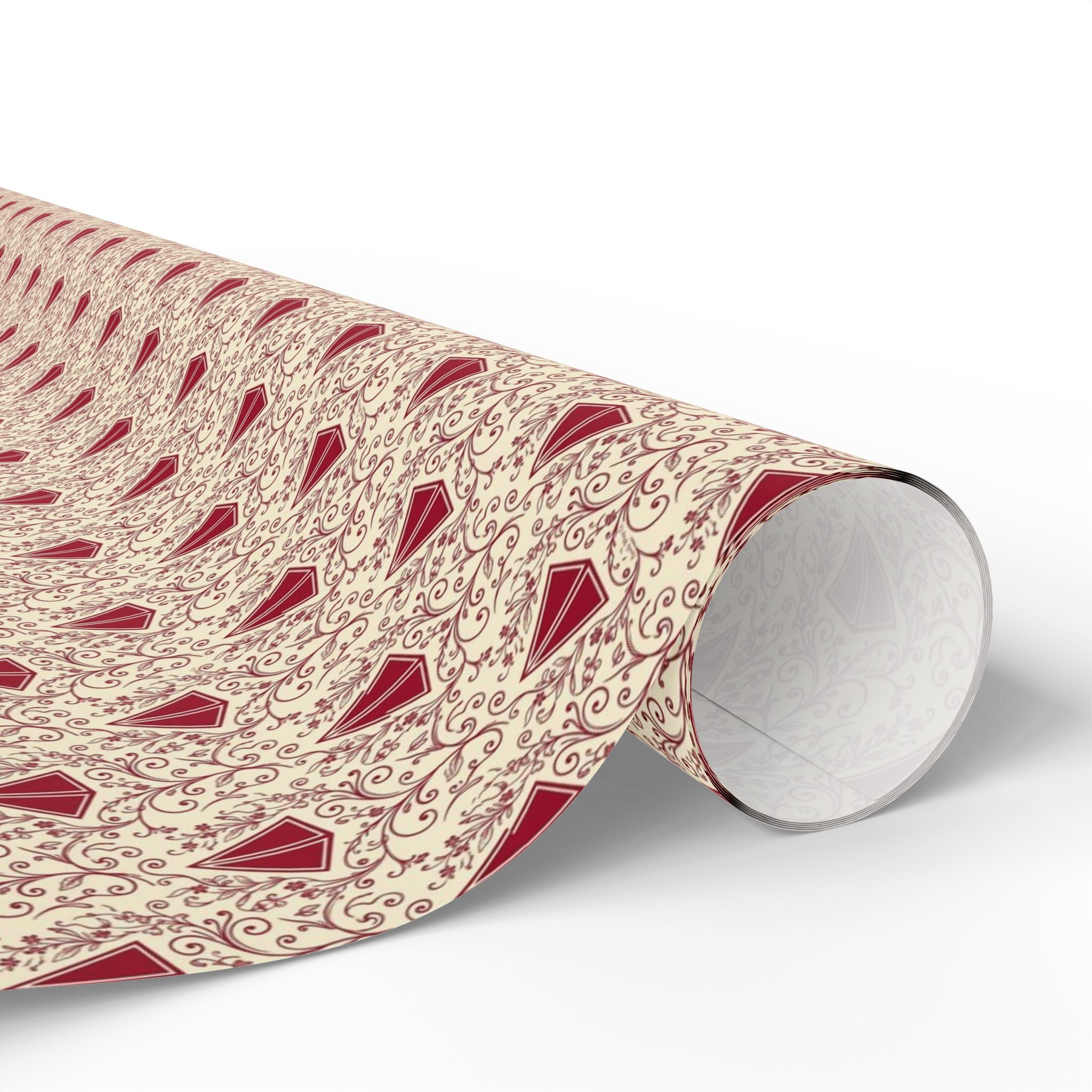 Pyramid & Filigree Statement Pattern — African American Gift Wrap by Family Wrap Co.