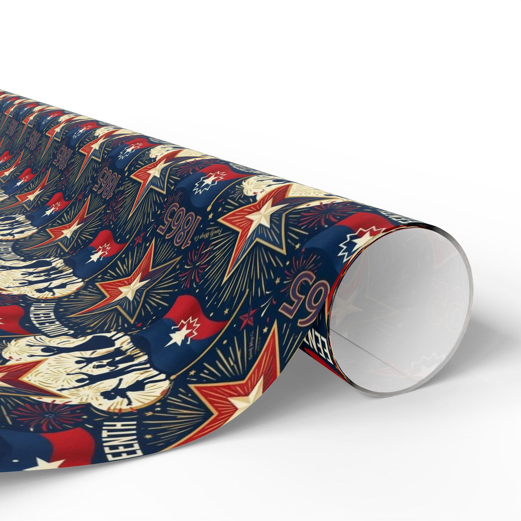 Juneteenth Freedom Celebration Pattern — African American Gift Wrap by Family Wrap Co.