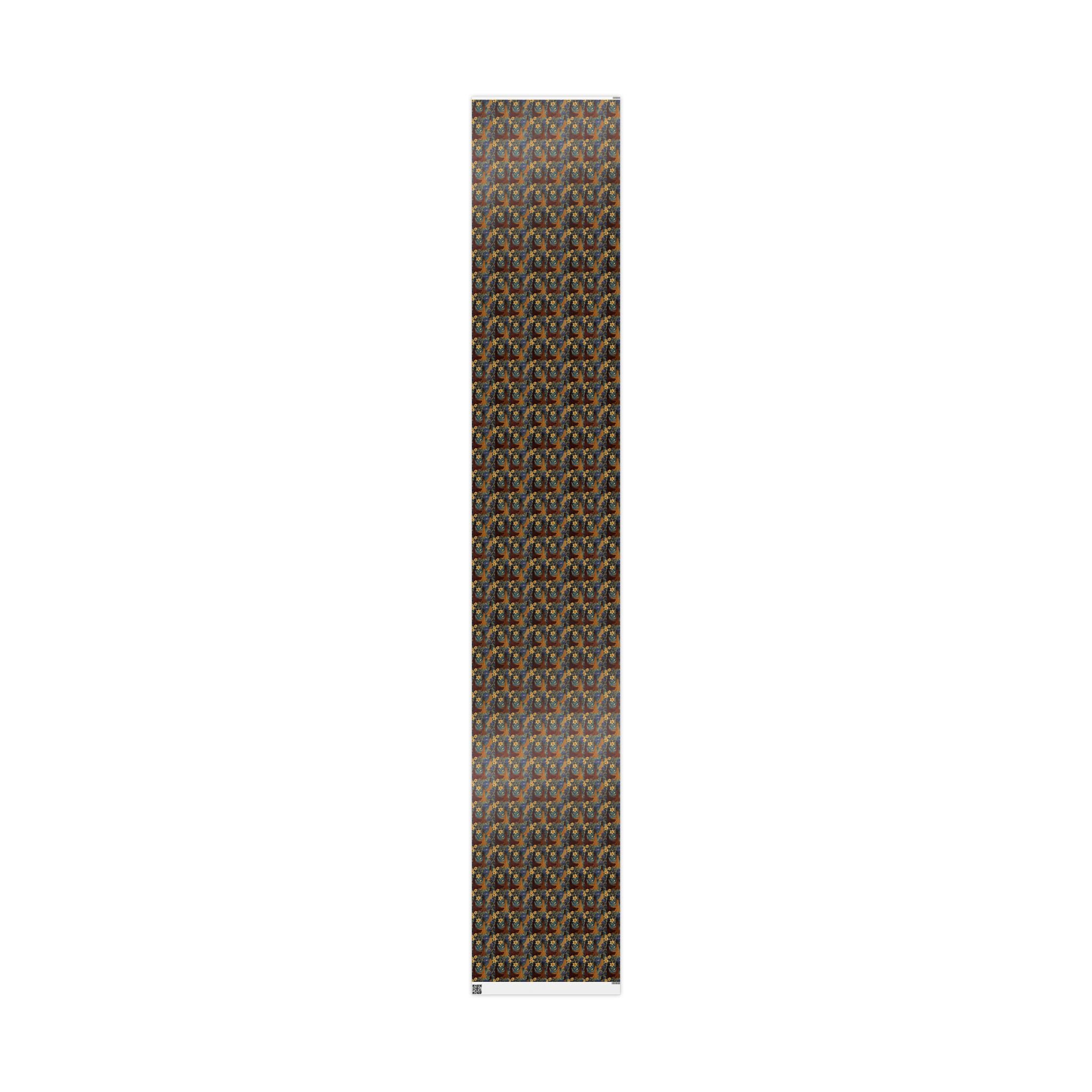 Blue Gold Botanical Luxe Wrapping Paper — Family Wrap Co.
