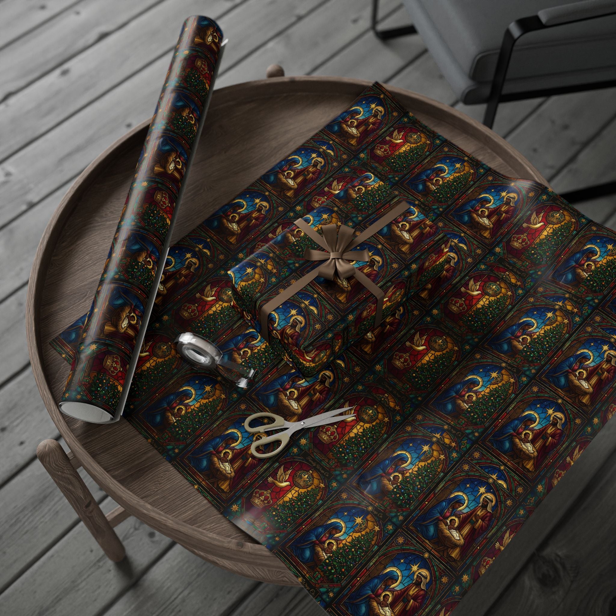 Nativity Scene Christmas Gift Wrap — Family Wrap Co.