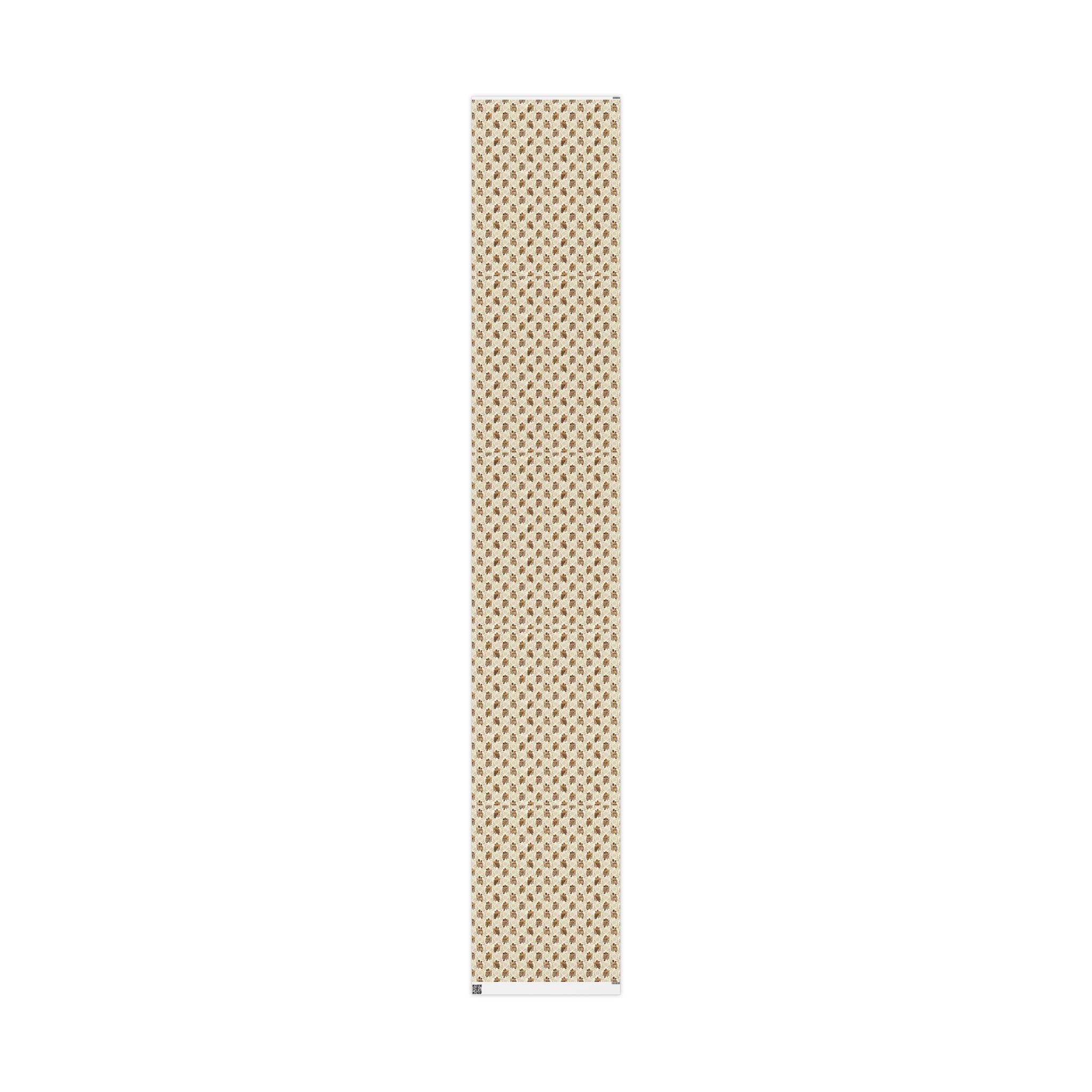 Reading Together — Champagne Warmth Wrapping Paper — Family Wrap Co.