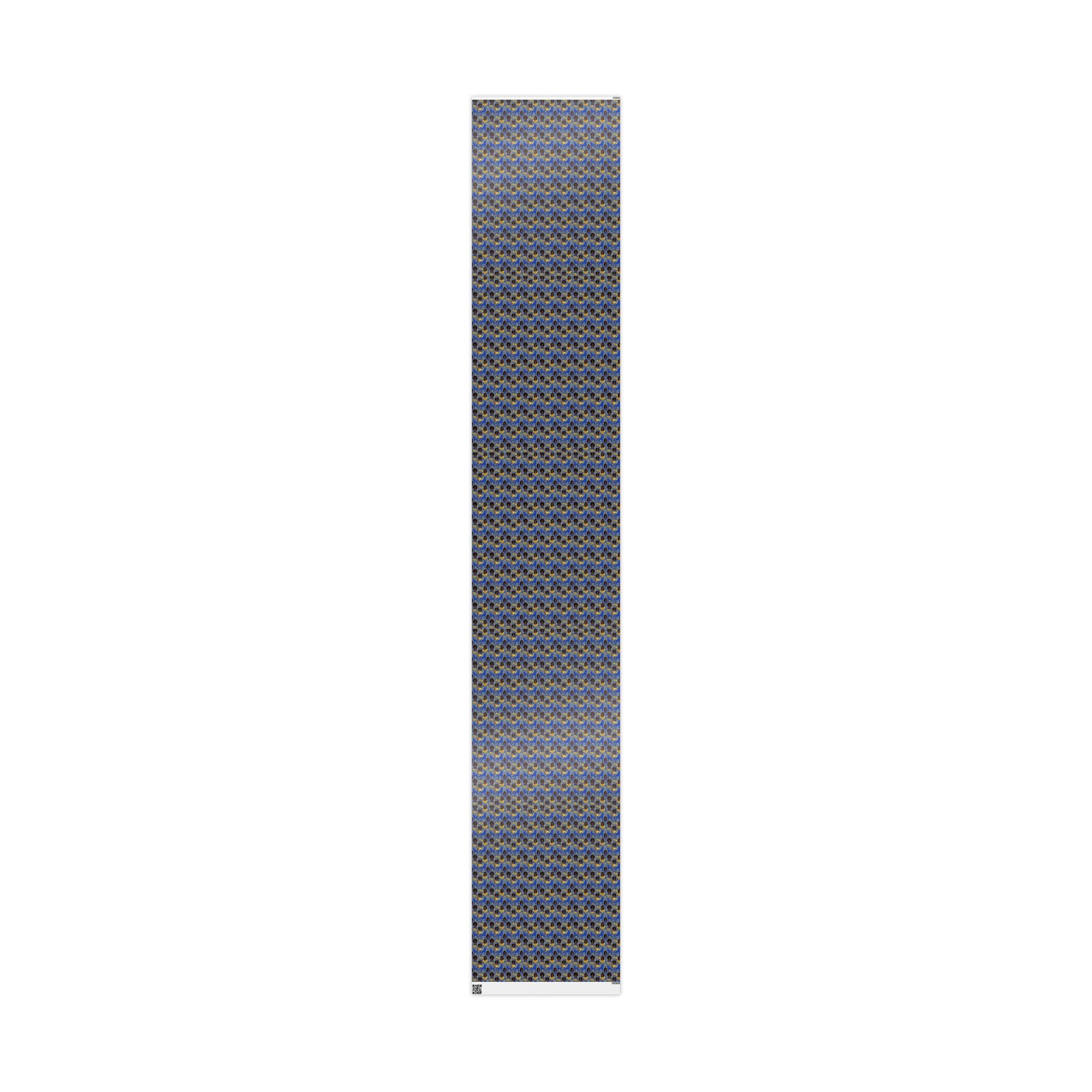 Blue & Gold Glamour Women's Collection — African American Gift Wrap by Family Wrap Co.
