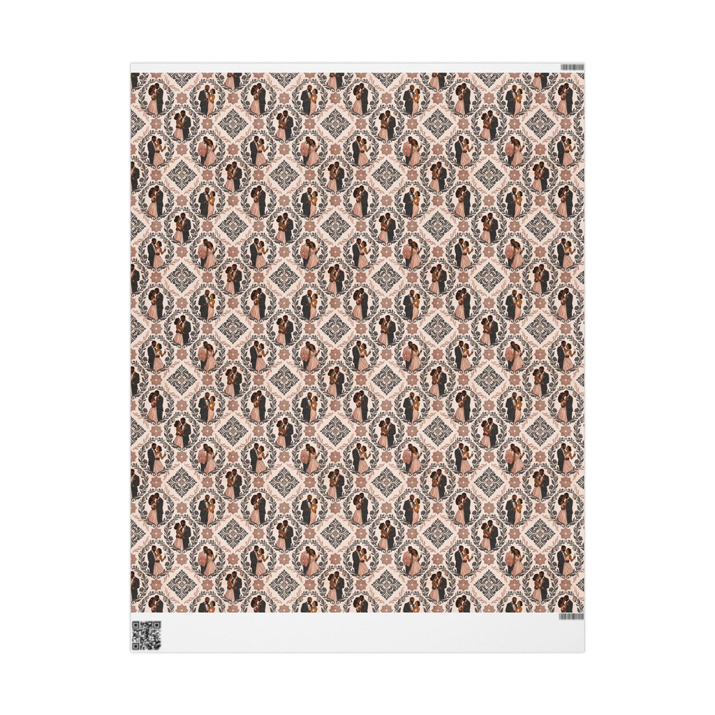 Charcoal & Rose Gold Elegance Wrapping Paper — Family Wrap Co.