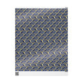 Blue & Gold Filigree Pattern — African American Gift Wrap by Family Wrap Co.