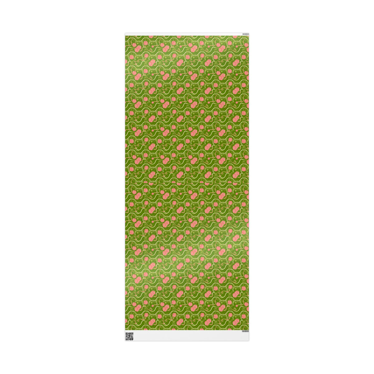 Pink & Green Pearl Garden Pattern — African American Gift Wrap by Family Wrap Co.