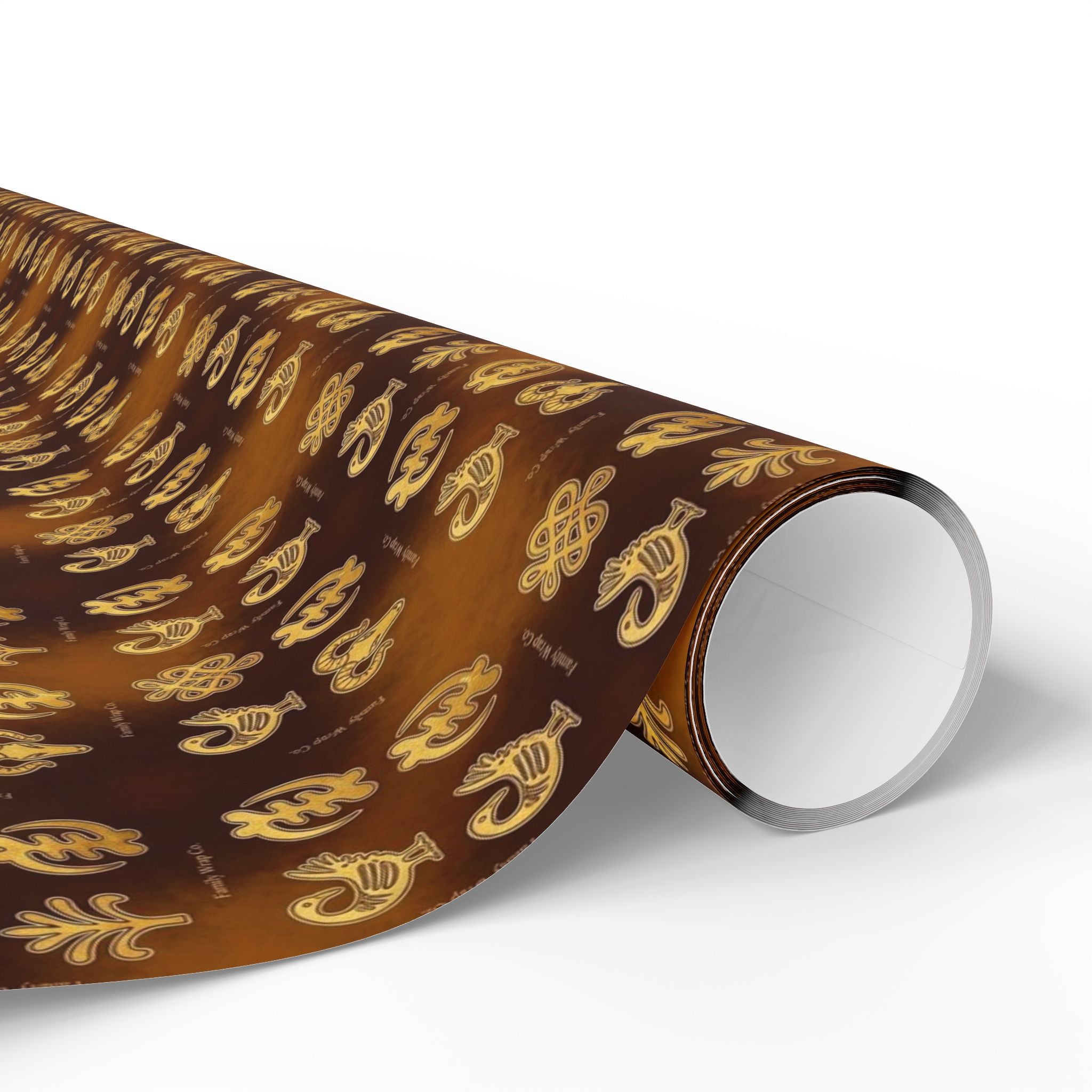 Adinkra Symbols Wisdom Pattern — African American Gift Wrap by Family Wrap Co.