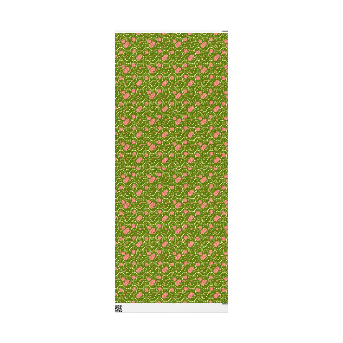 Pink & Green Pearl Garden Pattern — African American Gift Wrap by Family Wrap Co.