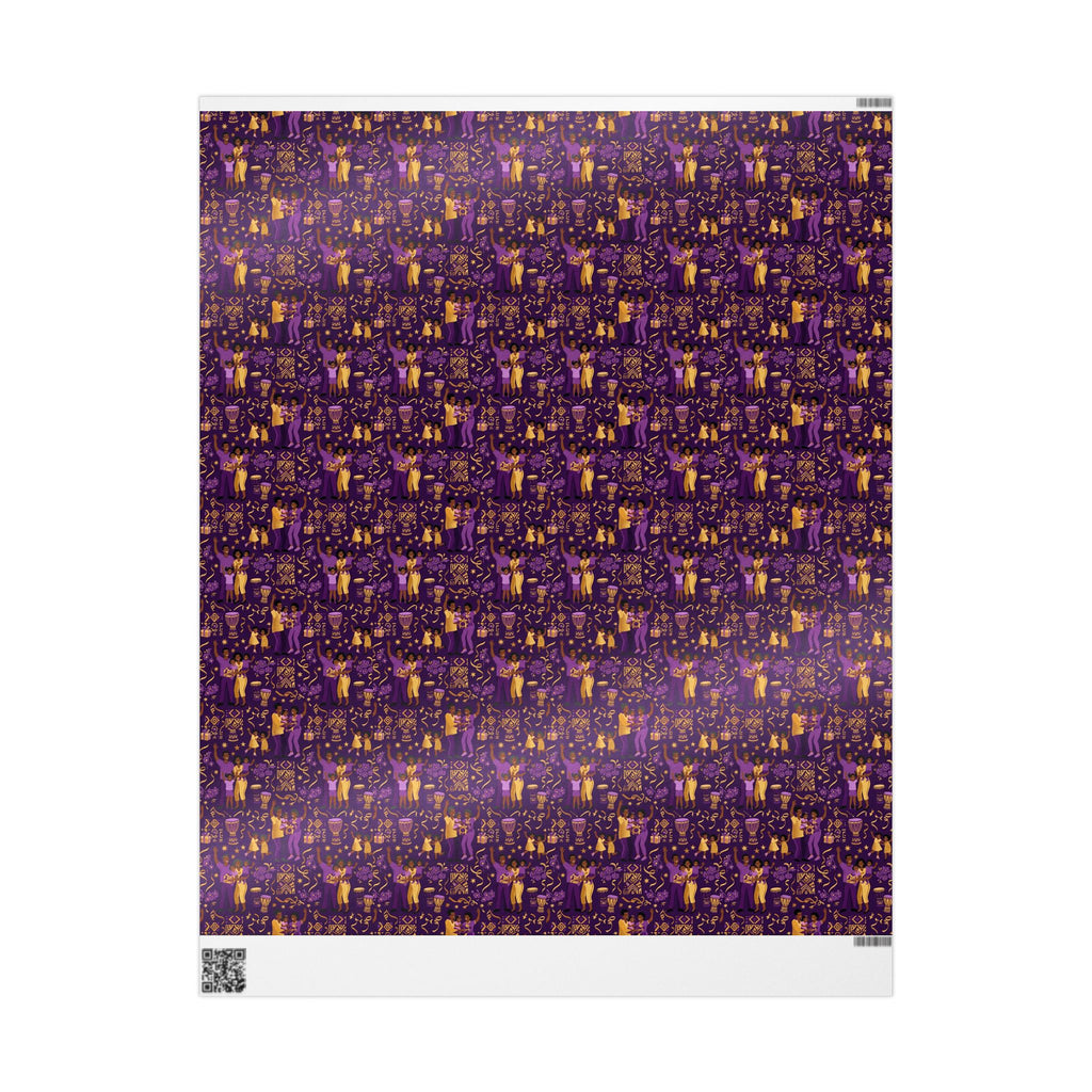 Purple & Gold Family Jubilee Wrapping Paper — Family Wrap Co.