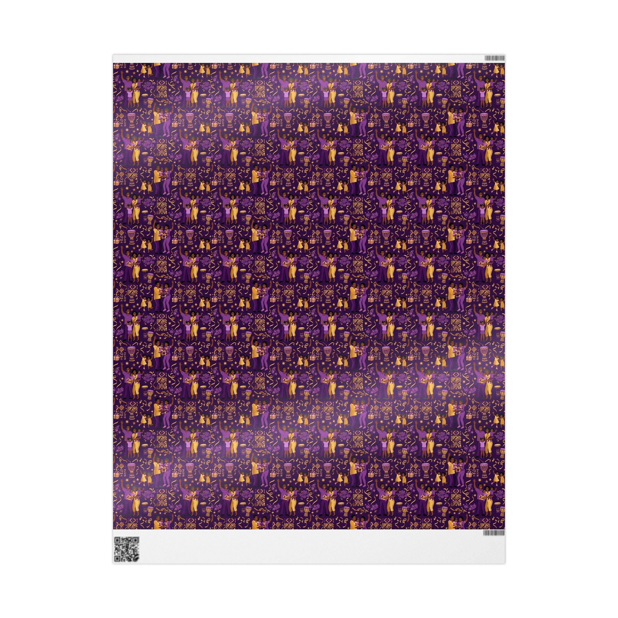 Purple & Gold Family Jubilee Wrapping Paper — Family Wrap Co.