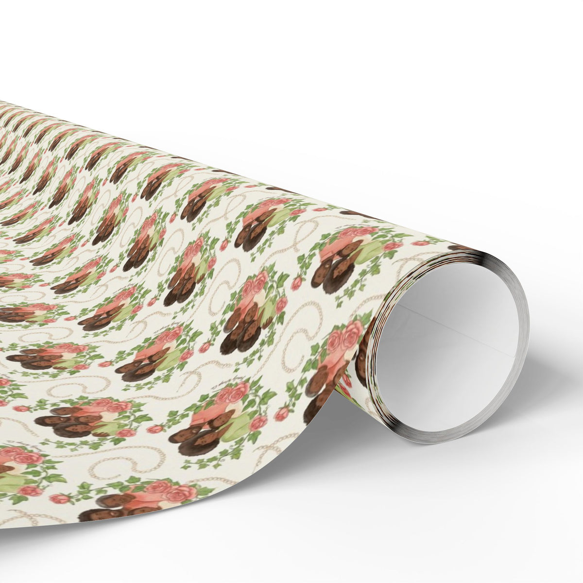 Rose Garden & Ivy Family — African American Gift Wrap by Family Wrap Co.